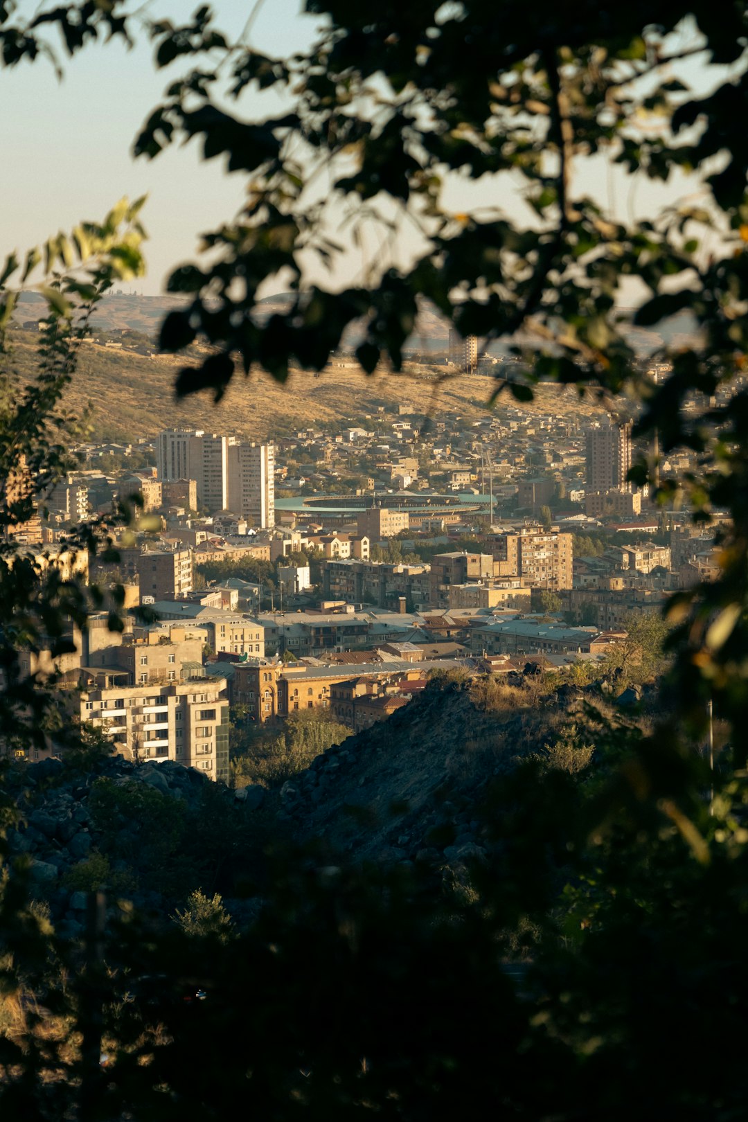 A view of a city from a distance